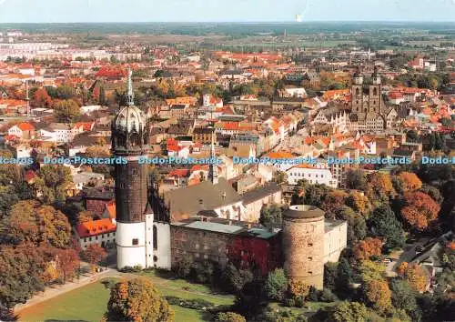 D115043 Lutherstadt Wittenberg. Stadtansicht. Luftbild. im Vordergrund die Schlo