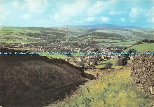 D117273 Siedlung und Tal der Ribble. Yorkshire. Walter Scott. 1981