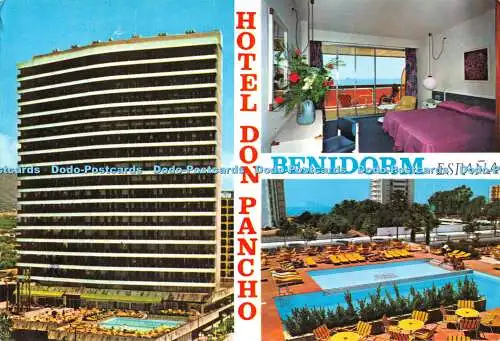 D118621 Hotel Don Pancho. Benidorm. Espana. Rueck. Multi View