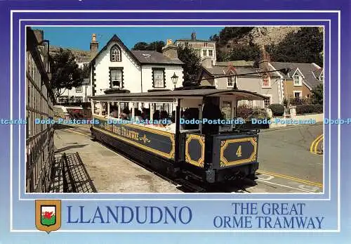 D115107 Llandudno. Die Great Orme Straßenbahn. FotoWales