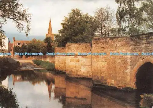 D118688 Brücke über den Fluss Ise. Geddington. Baujahr um 1250. Rev. R. B. Dorrington.