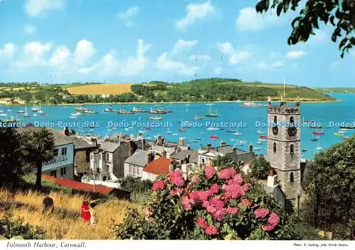 D115197 Cornwall. Falmouth Harbour. John Hinde. E. Ludwig