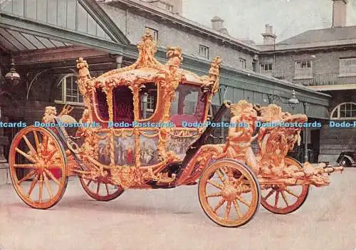 D117436 Her Majestys State Coach. stecken. Royal Mews. Buckingham Palace