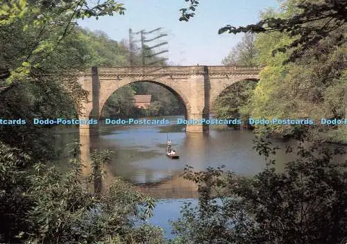 D115240 Durham. Brücke vorbiegt. River Wear. Richter. C 7436. 1984