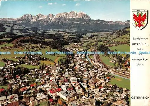 D118821 Luftkurort Kitzbühel mit Kaisergebirge. Osterreich. Tirol. Alpina