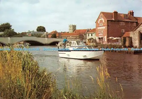 D115312 Dorset. Wareham. Fluss Frome und Getreidespeicher. J. Arthur Dixon. 1983