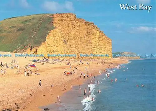 D115324 West Bay. Dorset. East Cliff. J. Salmon. Kamerafarbe