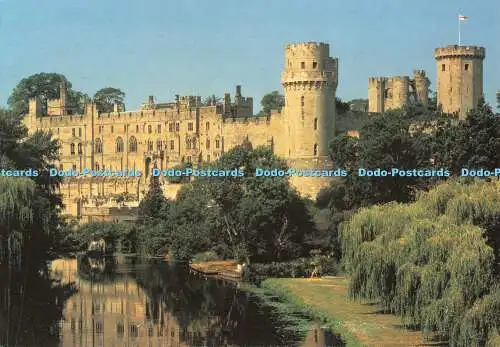 D118908 Warwick Castle und River Avon. Unichrome of Bath