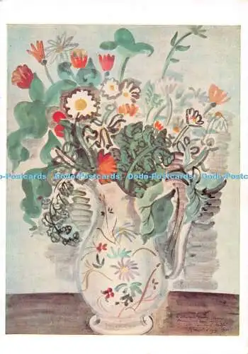 D117566 Blumen. Braun und Cie. Soho Gallery. Soho Karte 288. Raoul Dufy