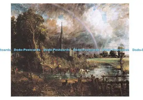 D118912 John Constable. 1776 1837. Kathedrale von Salisbury von Meadows. Witwe Lad