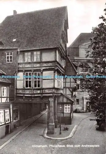 D117586 Hildesheimer. Pfeilerhaus. Blick vom Andreasplatz. Cramers Kunstanstalt.