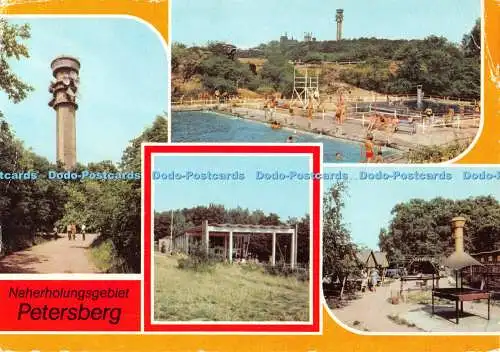 D115379 Naherholungsgebiet Petersberg. Fernsehturm. Bergbad. Pavillon. Bild und