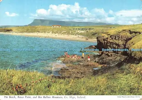 D118980 Strand. Rosses Point und Ben Bulben Mountain. Co. Sligo. Irland. Hinde.