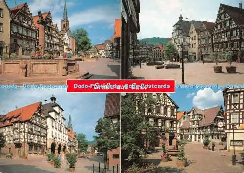 D19023 Grusse aus Calw. Werner Bildpostkarten. Multi View. 1988