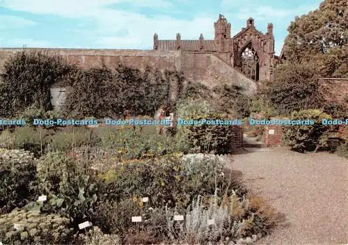 D115521 The National Trust for Scotland Garden at Priorwood. Melrose. im Bac