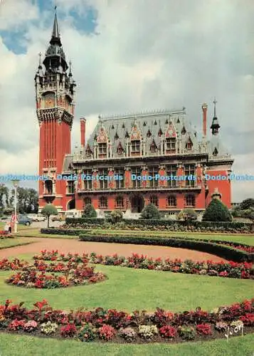 D117729 Calais. Das Rathaus und sein Glockenturm. Yvon. S.P.A.D.E.M. 1976