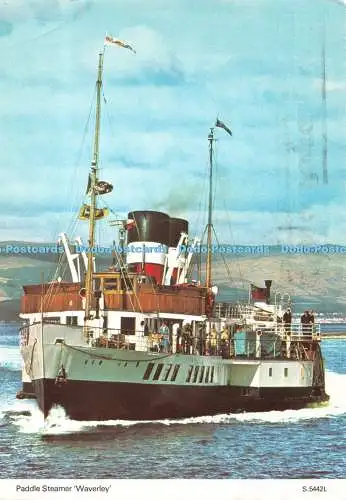 D117739 Raddampfer Waverley. E. T. W. Dennis. Photocolour