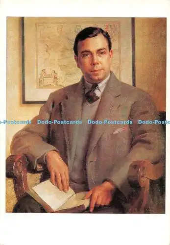 D117763 Portrait von J. B. Priesterlich. Bradford Art Galleries and Museum. Colin Ric