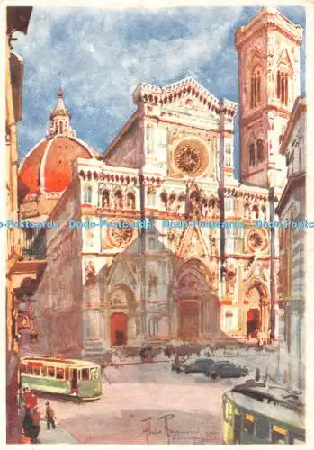 D117830 Firenze. Florence. Kathedrale und Beltower. Gino Innocenti und Figli