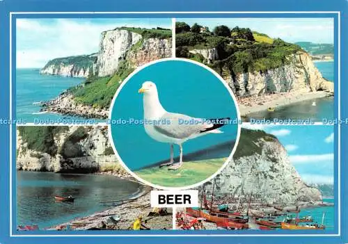 D115678 Bier. The Bay. Der Strand. Bierkopf und weiße Klippe. Colourmaster Limite