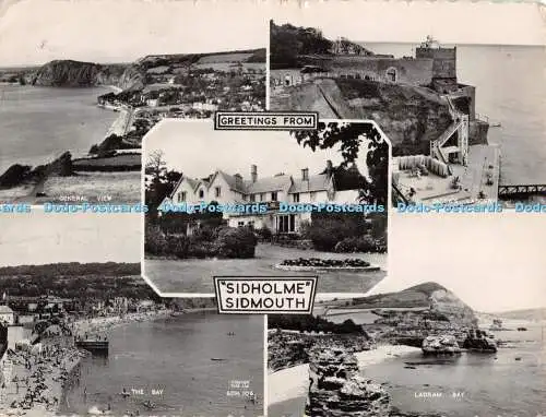 D115772 Grüße aus Sidholme. Sidmouth. The Bay. Gesamtansicht. Serie Frith.