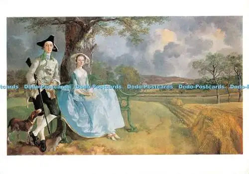 D119376 Nationalgalerie. Mr. und Mrs. Andrews. Karten-Nr. 1230. Gainsborough. Tho