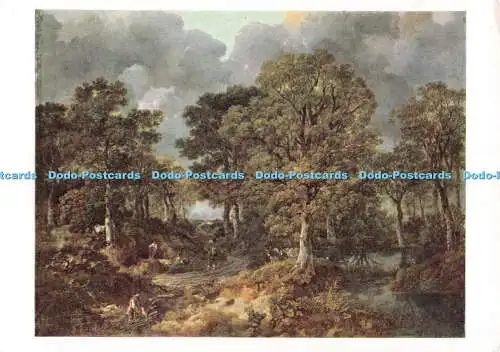 D119377 Nationalgalerie. Gainsborough Forest. Cornardholz. Karten-Nr. 1342. Gewinn