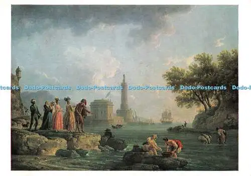 D119381 Nationalgalerie. Ein Seehafen. Karten-Nr. 1423. Vernet. Claude Joseph