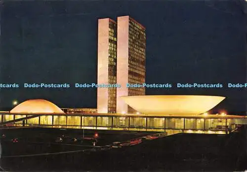 D115936 Brasil Turistico. Brasilia. D. F. Aspecto do Congresso. Mercator. 1982