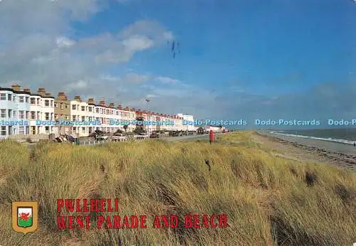 D115939 Pwllheli. Westparade und Strand. FotoWales