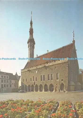 D119492 Die Hauptfassade des Tallinner Rathauses. Eesti Raamat. 1986