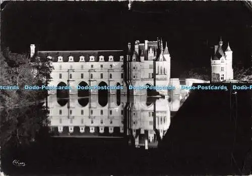 D119595 En Touraine. Les Chateaux de la Loire. Chenonceaux. Le Chateau Illumine