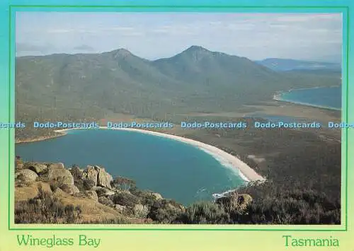 D116110 Tasmanien. Weinglas Bay. Freycinet Park. Colour Tech Postkarten