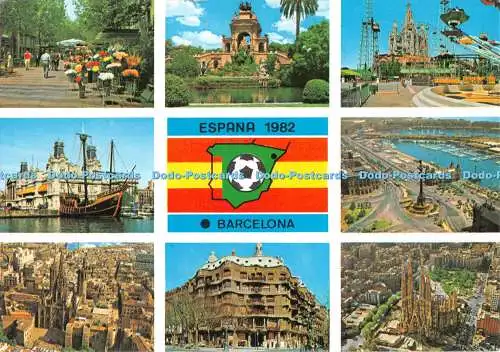 D119691 Espana. Barcelona. verschiedenen Aspekten. A. Campana. Postales Kolorham. Mul