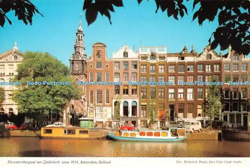 D119703 Holland. Kloveniersburgwal traf Zuiderkerk. Amsterdam. Euro Farbkarten S