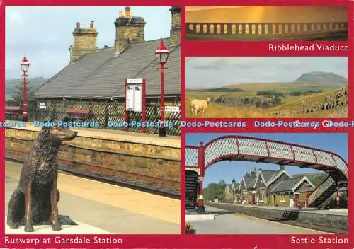 D116183 Ruswarp am Bahnhof Garsdale. Settle Station. Multi View