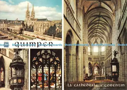 D119824 Quimper. La Cathedrale s corentin. La Chaire. Belles Editions de Bretagn