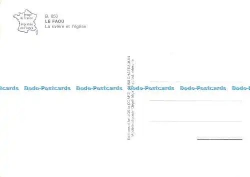D119832 Le Faou. La Riviere et l eglise. Jos le Doare. Modele Depose
