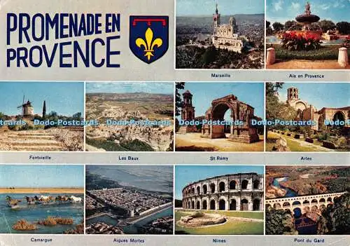 D119855 Promenade en Provence. Les Baux. Editions de France. Multi View