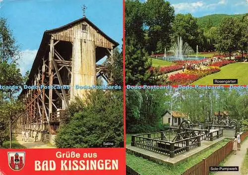 D156009 Grusse aus Bad Kissingen. Kochsalzlösung. Herst. u. Verlag Schoning. Gebruder Sc