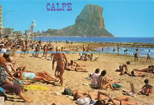 D156198 Calpe. Alicante. Playa y Penon de Ifach. Postales Hnos Galiana