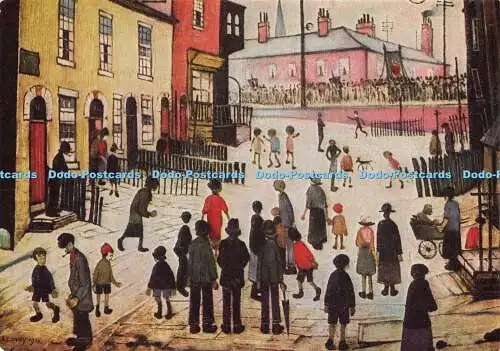 D157654 Privatsammlung. Eine Prozession. L. S. Lowry. The Medici Society