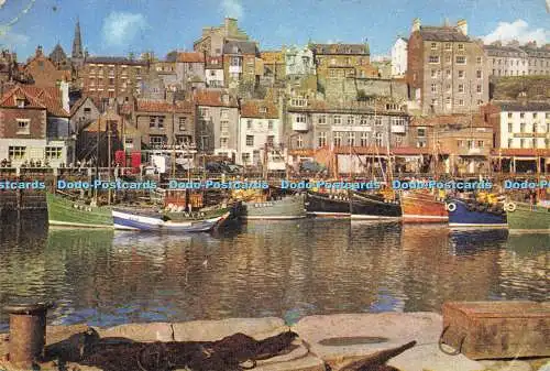 D157725 Yorkshire. Der Hafen aus der Altstadt. Whitby. J. Arthur Dixon. 1973
