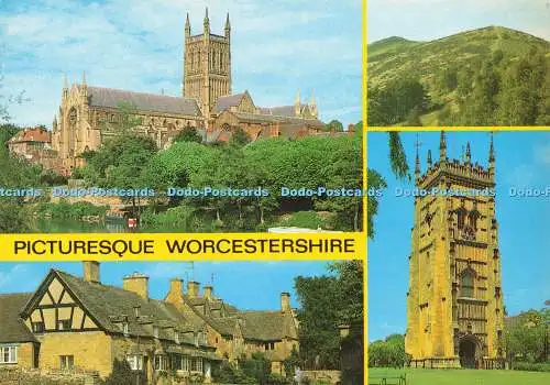 D156620 Malerisches Worcestershire. Malvern Hills. J. Salmon. Multi View