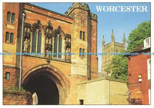 D156656 Worcester. Edgar Turm und Kathedrale. E. T. W. Dennis. Alan Curtis