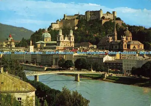 D157877 Festspielstadt Salzburg. Die Altstadt mit der Festung. MM