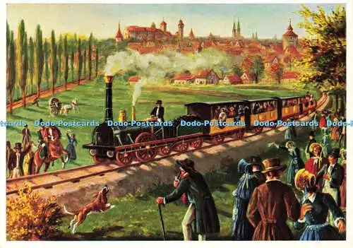 D156710 Erste Deutsche Eisenbahn zwischen Nürnberg und Fürth. Fritz Lauterbach