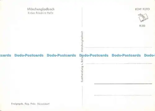 D156733 Mönchengladbach. Kaiser Friedrich Halle. L. Boltze. RP