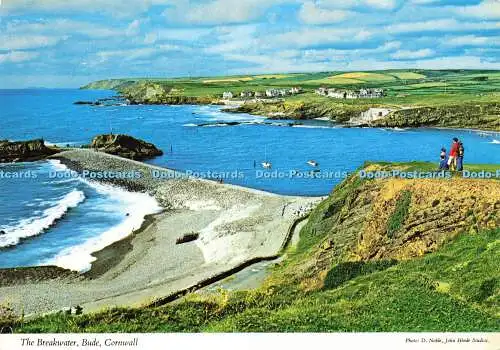 D156751 Cornwall. Der Wellenbrecher. Bude. John Hinde. D. Edel