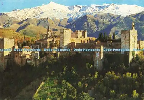 D156756 Granada. Alhambra. Panorama auf die Alhambra und Sierra Nevada. A. Zerko